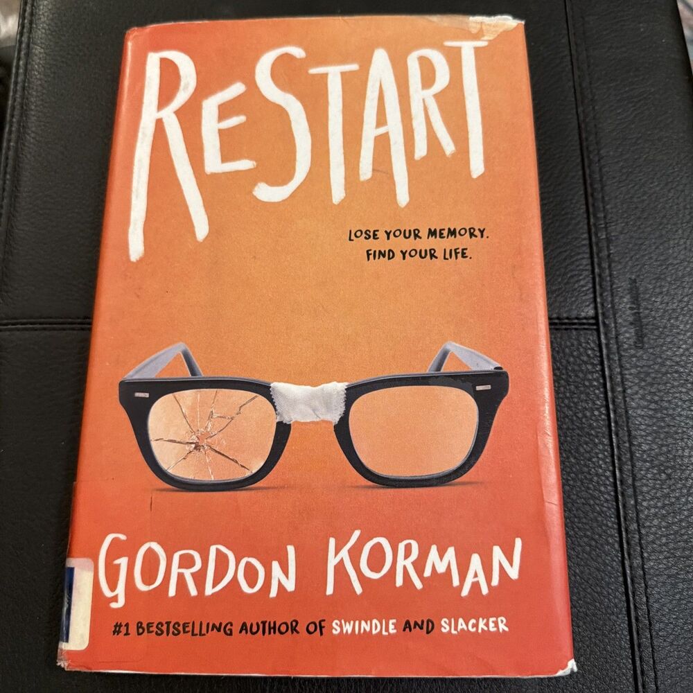 Restart Gordon Korman Signed Hard Cover 1sr Edition Autographed